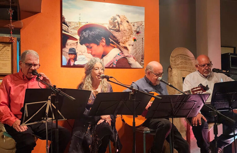 El Cuarteto Huanta en escena