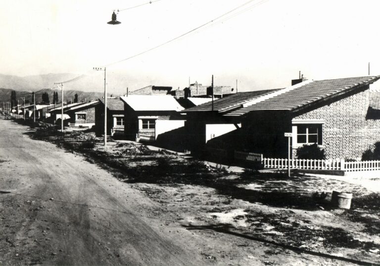 Foto de archivo del Barrio Bancario de 1952