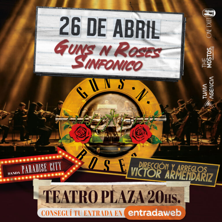 Guns N` Roses Sinfónico (flyer)